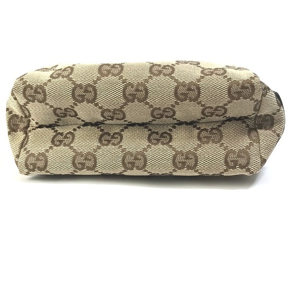 Gucci Cosmetic Makeup Blue GG Beige Pouch Case Canvas - Picture 4 of 9